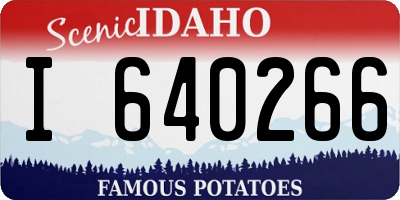 ID license plate I640266