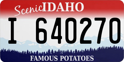 ID license plate I640270
