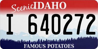 ID license plate I640272
