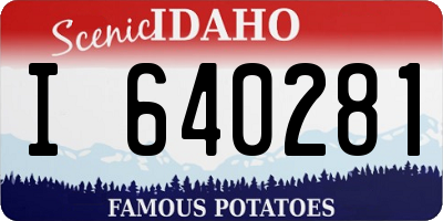 ID license plate I640281