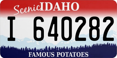 ID license plate I640282