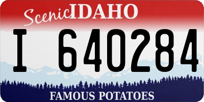 ID license plate I640284