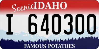 ID license plate I640300