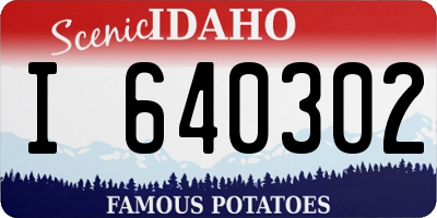 ID license plate I640302