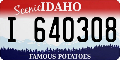 ID license plate I640308
