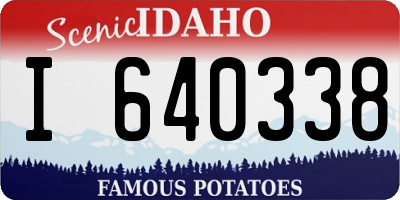 ID license plate I640338