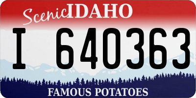 ID license plate I640363