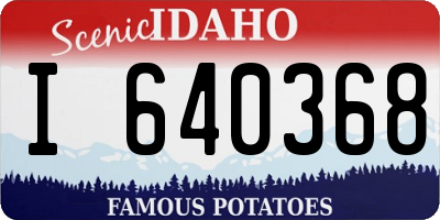 ID license plate I640368