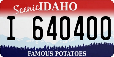 ID license plate I640400