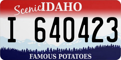 ID license plate I640423