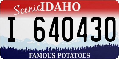ID license plate I640430