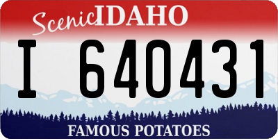 ID license plate I640431