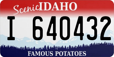 ID license plate I640432
