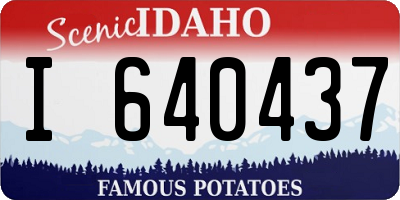 ID license plate I640437
