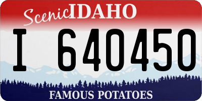 ID license plate I640450