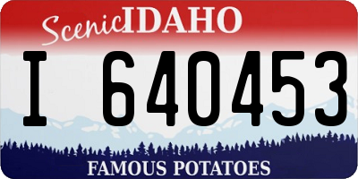 ID license plate I640453