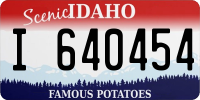 ID license plate I640454