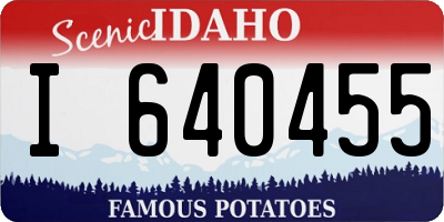 ID license plate I640455