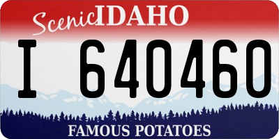 ID license plate I640460