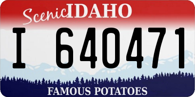 ID license plate I640471
