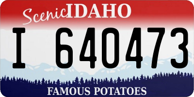 ID license plate I640473