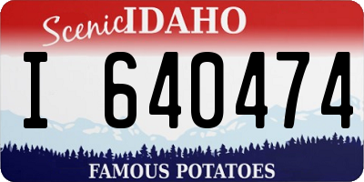 ID license plate I640474