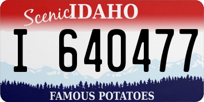 ID license plate I640477