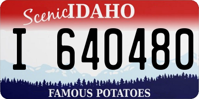 ID license plate I640480