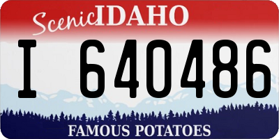 ID license plate I640486