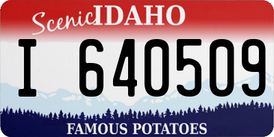 ID license plate I640509