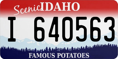 ID license plate I640563