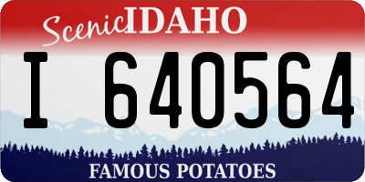 ID license plate I640564