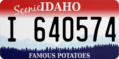 ID license plate I640574