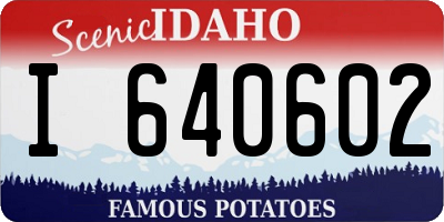 ID license plate I640602
