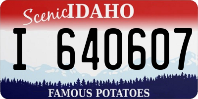 ID license plate I640607