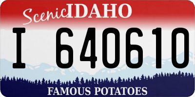 ID license plate I640610