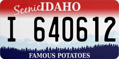 ID license plate I640612