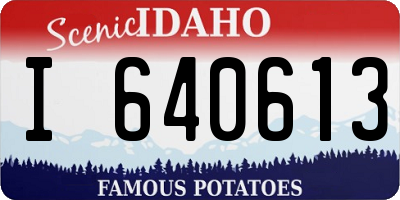 ID license plate I640613