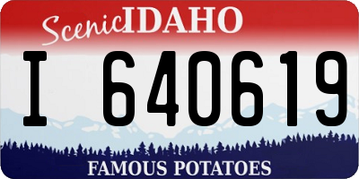 ID license plate I640619