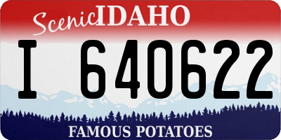 ID license plate I640622
