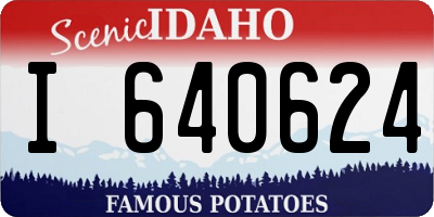 ID license plate I640624