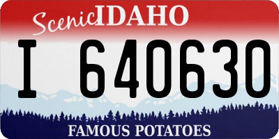ID license plate I640630