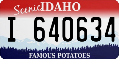 ID license plate I640634