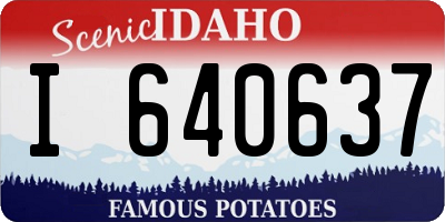 ID license plate I640637