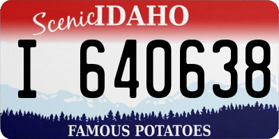 ID license plate I640638