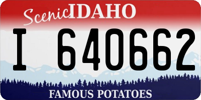 ID license plate I640662