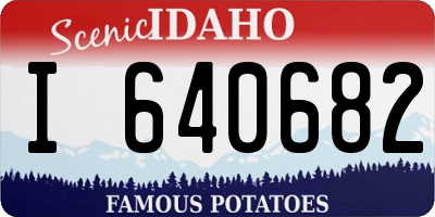 ID license plate I640682