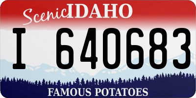 ID license plate I640683