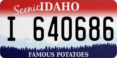 ID license plate I640686