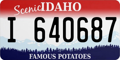 ID license plate I640687